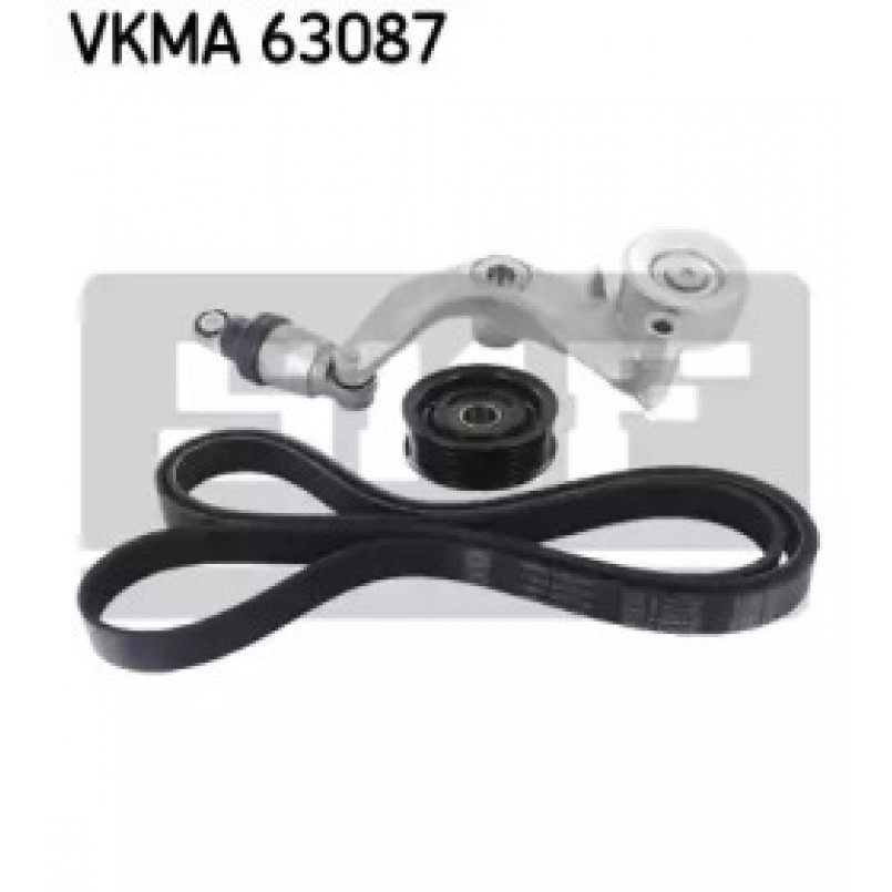 VKMA 63087 SKF Комплект доріжкового ремня (ролик, ремінь)